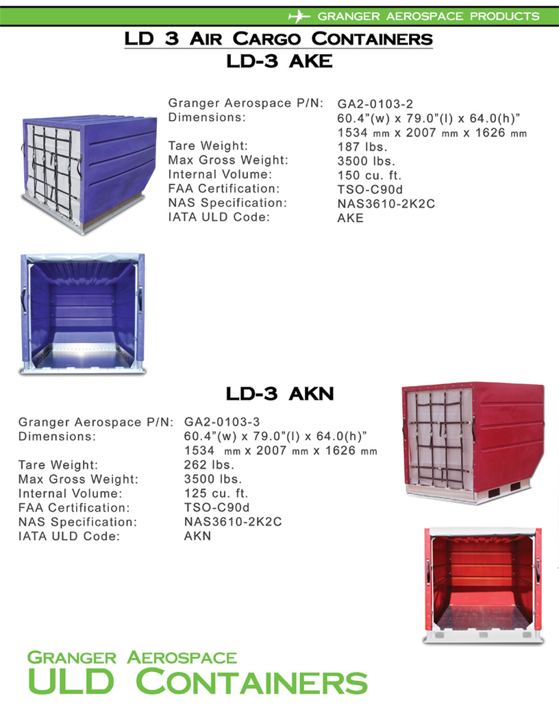 LD 3 Specifications, Dimensions, LD 3 Air Cargo Container Dimensions, AKN Dimensions, AKN dimensions